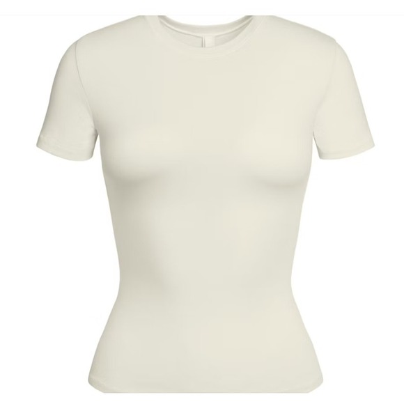 SKIMS Tops - Skims Cotton Jersey T-Shirts AP-TSH-0638 Bone Small